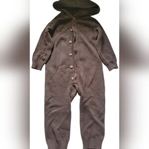 Carter's brown one piece sweater outfit 24 months